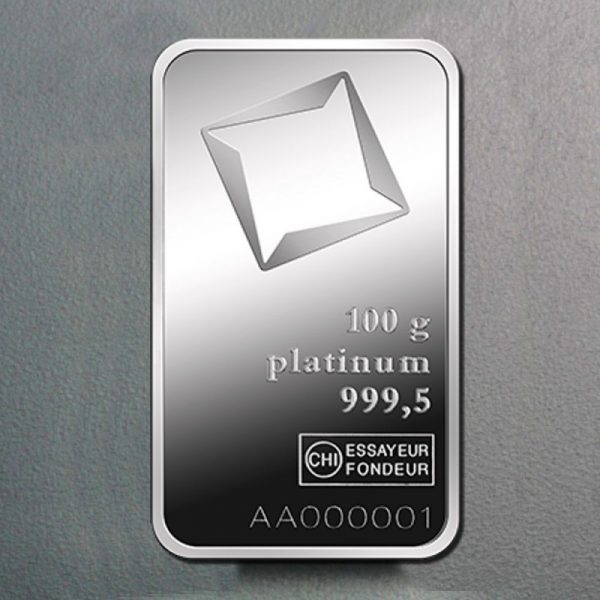 100g Valcambi Platinbarren